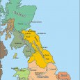 Northumbria is usually thought to have been divided into two geographical regions, Deira and Bernicia.