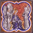 On Christmas Day in the year 800 A.D. Charlemagne, king of the Franks and part of the Carolingian line, was crowned Holy Roman Emperor by Pope Leo III (795-816).