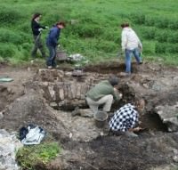 Excavation at the Blackfriary at Trim. Photo courtesy AIA