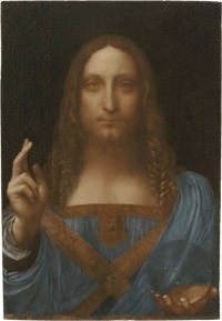 Leonardo da Vinci (1452-1519), Salvator Mundi, c. 1500 Oil on walnut panel, 25 13/16 X 17 7/8 inches (65.6 X 45.4 cm) © 2011 Salvator Mundi llc