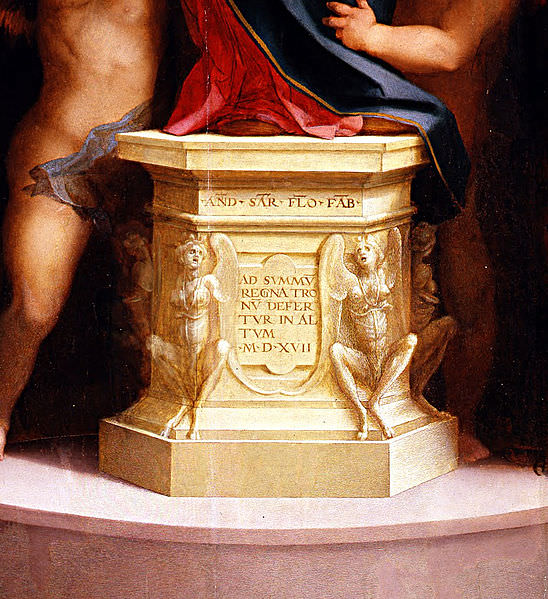 Andrea del Sarto, Madonna of the Harpies, 1517. Oil on panel, 208 × 178 cm. Florence: Galleria degli Uffizi. Photo: Scala.