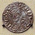 The first mention of Canute in the Anglo-Saxon Chronicle is in the entry for 1013, where it is recorded that his father Sweyn, after taking hostages from the conquered territories of Northumbria, Lindsey, and the Five Borough Towns, 