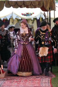 An actress playing the role of Mary Queen of Scots at a Scottish fair in 2003.