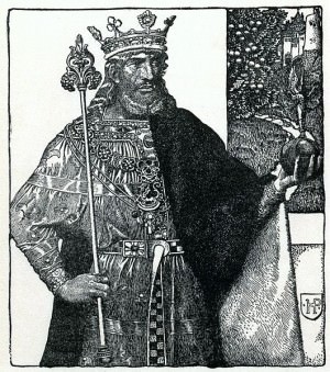 Howard Pyle illustration from the 1903 edition of The Story of King Arthur and His Knights 