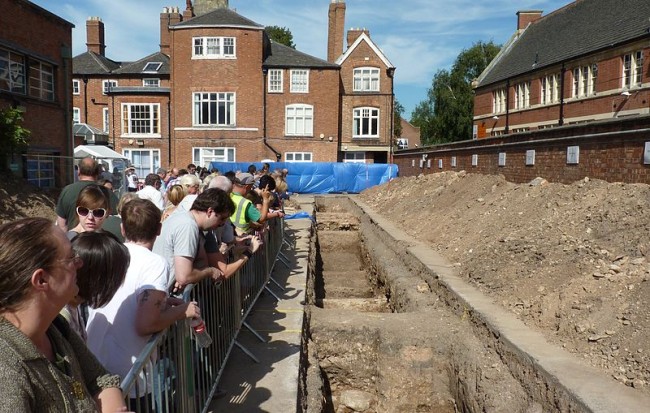 Leicester Greyfriars dig, trench_2