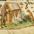 One of the most interesting manuscripts of the late Middle Ages is now available online - The Geese Book, a lavishly and whimsically illuminated, two-volume liturgical book, can now be accessed through a project from the Arizona Center for Medieval and Renaissance Studies.