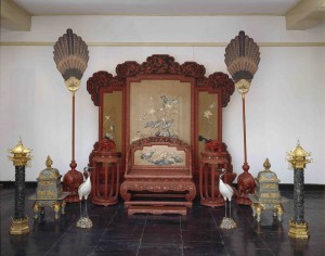 Imperial Throne for Qing QIanlong (1736-1795)- photo courtesy Palace Museum