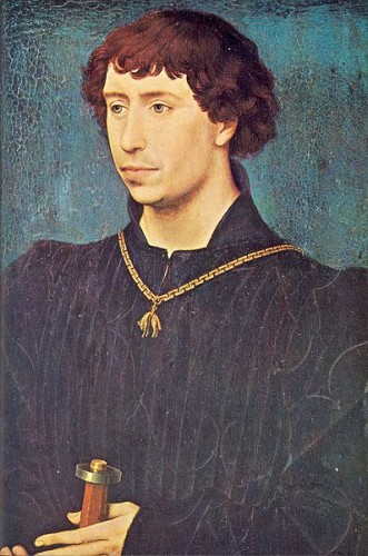 Rogier van der Weyden painted Charles the Bold as a young man in about 1460,
