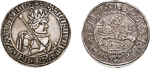 Coin of Sigismund of Austria - photo by Attribution: Classical Numismatic Group, Inc. http://www.cngcoins.com
