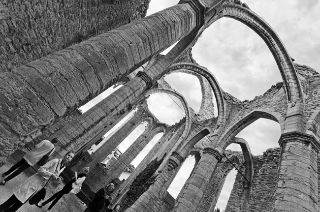 Ruins of a church in Visby, Gotland - photo by Arkland
