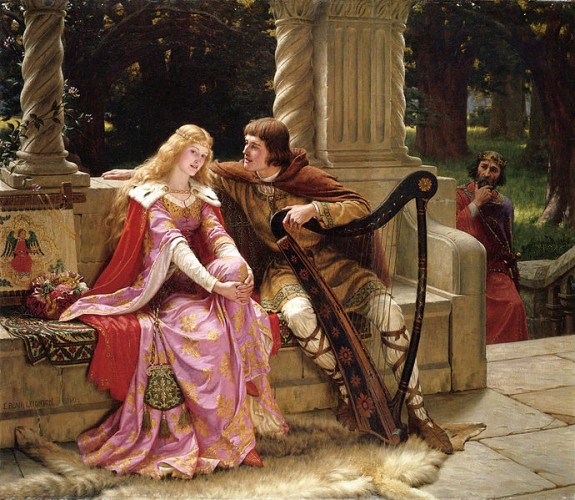 Tristan and Iseult as depicted by Edmund Blair Leighton (1853–1922).