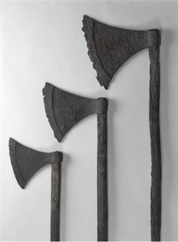 three viking axes