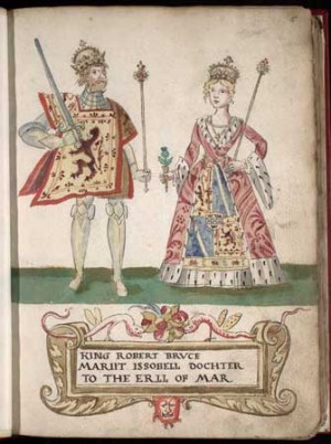 Marjorie's parents, as depicted in the 1562 Forman Armorial