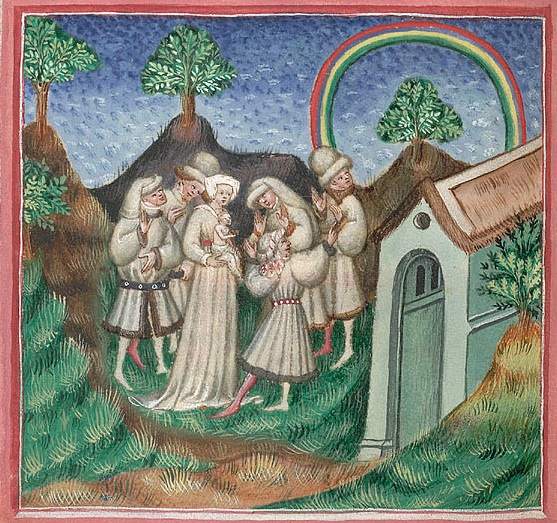 Harley 2278 f. 72v Rainbow