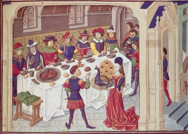 Image result for medieval scholars dining