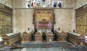 Mortuary Chests in Lady Chapel - photo courtesy Winchester Cathedral