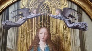 Quinten Massys - The Virgin and Child Enthroned with Four Angels (1506-1509)