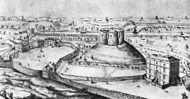 York Castle, seen in 1820