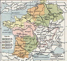 Map of Merovingian Gaul - 511 A.D.