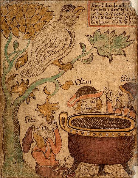 Tree depicted in an Icelandic manuscript from the 18th century