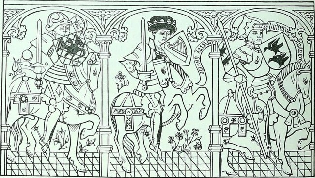medieval colouring page
