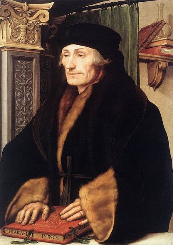 Desiderius Erasmus in 1523 as depicted by Hans Holbein the Younger