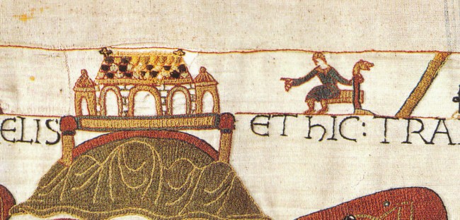Abbot Scolland, designer of the Bayeux Tapestry