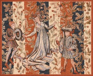 Baille des Roses - Medieval Belgian tapestry