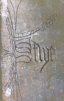 Medieval graffiti from St Nicholas Church, Blakeney. Photo by Matthew Champion, Norfolk Medieval Graffiti Project