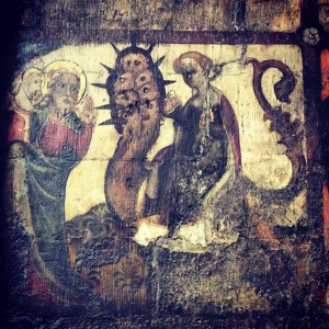 Chapter House medieval painting - Westminster Abbey