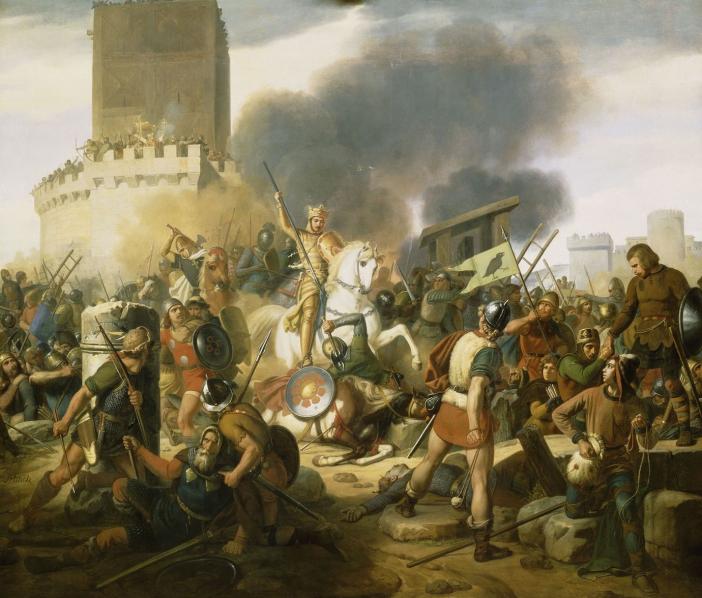 Siege of Paris 885-886. Jean-Pierre Franque (1774–1860) WikiCommons.
