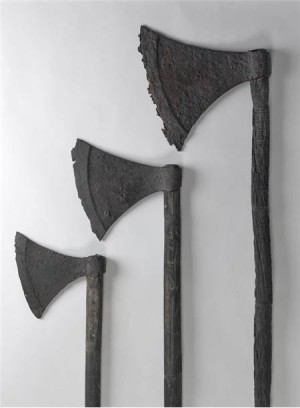 three viking axes