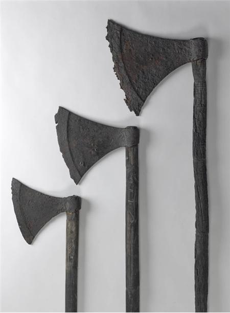 three viking axes