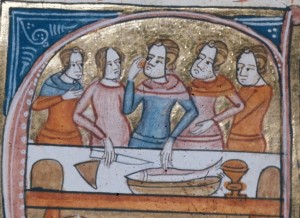 Preparing medieval food