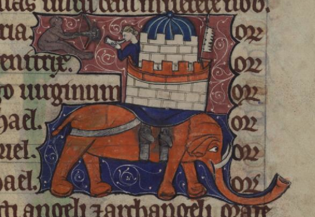 elephants in the middle ages