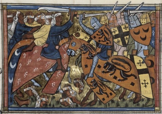 The First Crusade -- 14th century depiction of the Battle of Antioch