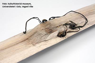 medieval ski binding  - photo courtesy Oppland County