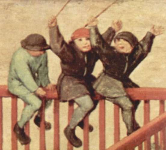 Medieval children at play