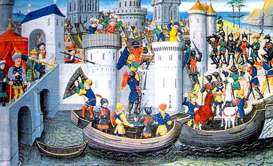 The Fourth Crusade - the capture of Constantinople