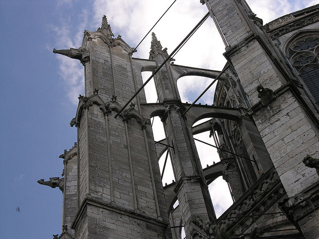 Beauvais flying buttresses - photo by James Mitchell