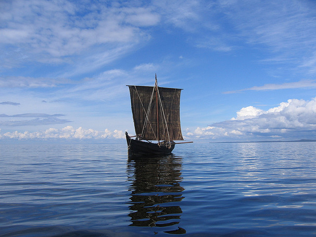viking ship sail