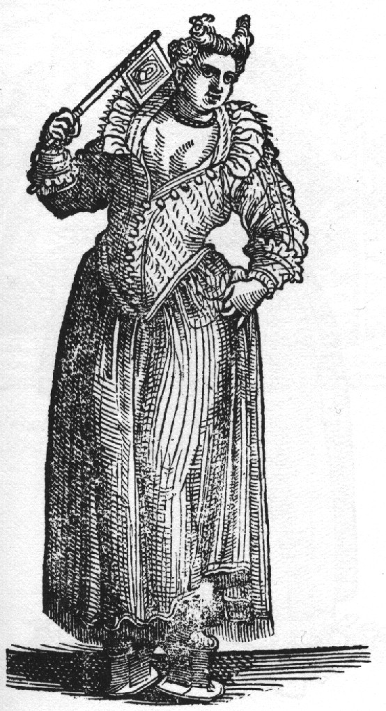Vecellio - Venetian woman wearing pianelle/chopines