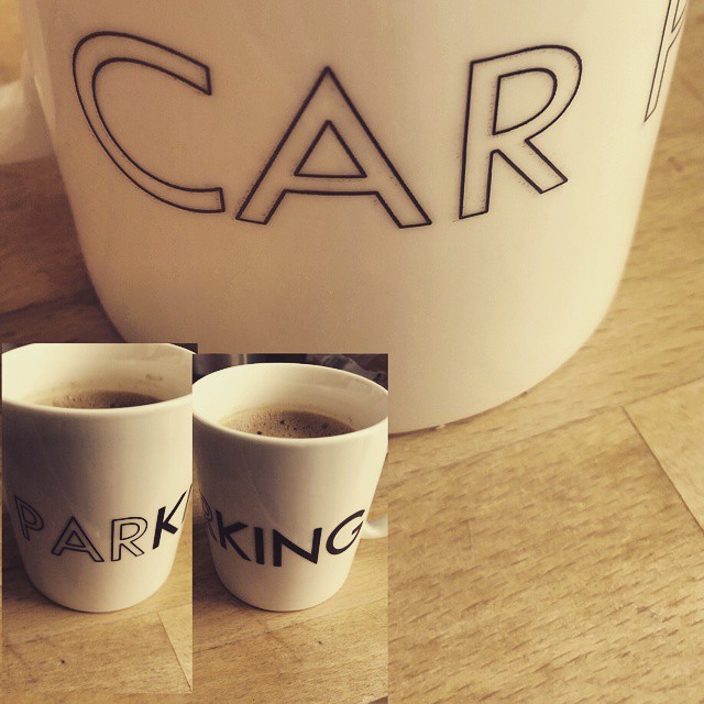 My corny, but awesome CarparKING mug. I was there! Photo by Medievalists.net