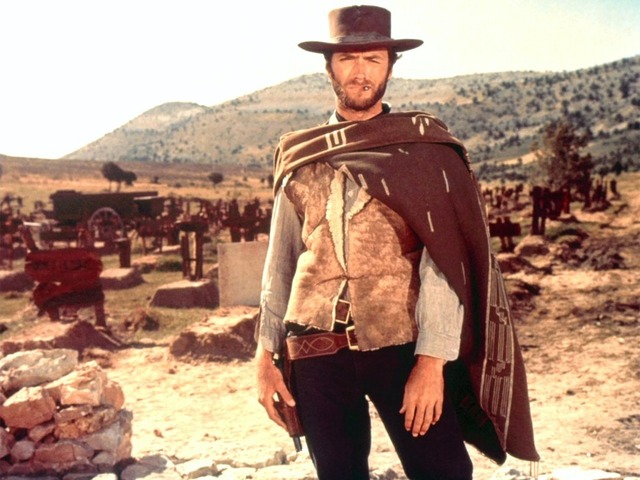 The eternal cowboy, Clint Eastwood, in the Spaghetti Western classic, 'The good, the Bad, and the Ugly' (1966)