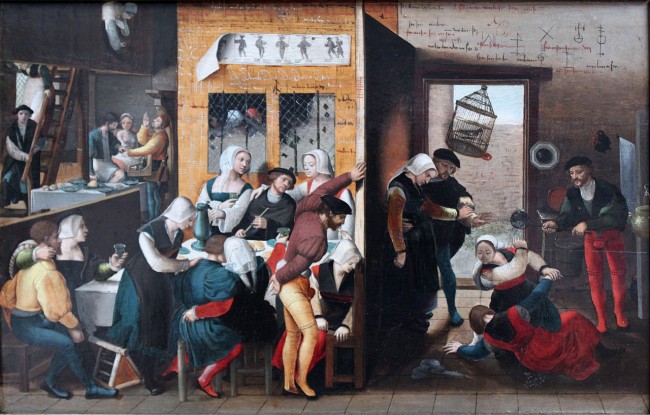 Brothel scene; Brunswick Monogrammist, 1537; Gemäldegalerie, Berlin