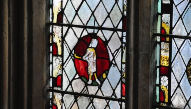 The Golf Player at Gloucester Cathedral