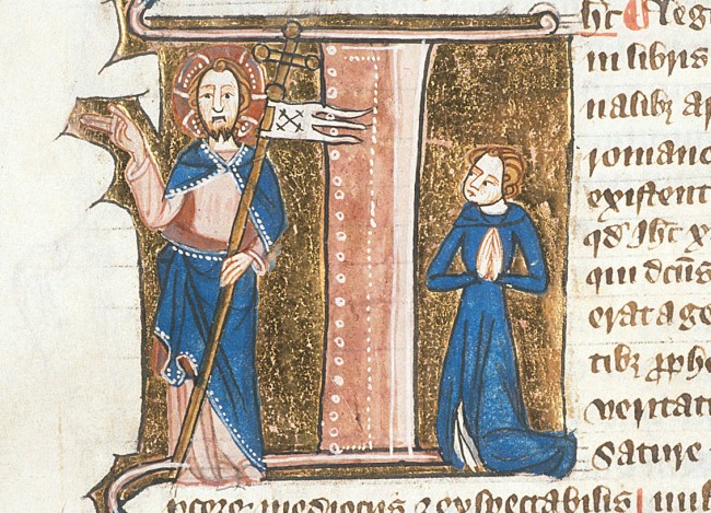 Jesus in Medieval Manuscript - British Library  Royal 6 E VII   f. 232v  