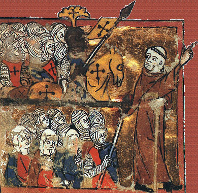 Peter the Hermit leads the first crusade