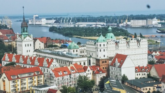 View of the castle taken from the top of St. Jakub’s Basilica. (Photo by Medievalists.net)