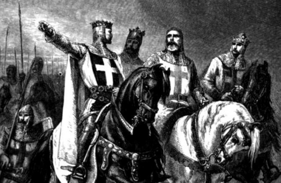 The Four Leaders of the First Crusade (1095) - from François Guizot, The History of France from the Earliest Times to the Year 1789, (London, 1883)